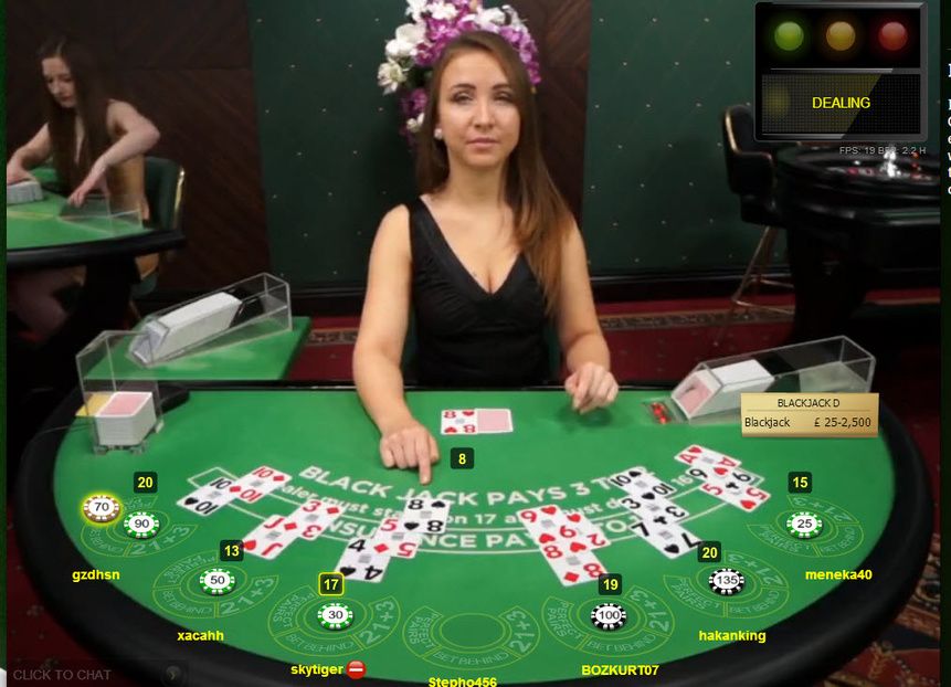 Blackjack VIP 34 ライブカジノゲーム